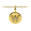 Diamond Pavé Initial Charm W