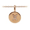 Pavé Initial Charm X
