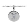 Diamond Pavé Initial Charm X