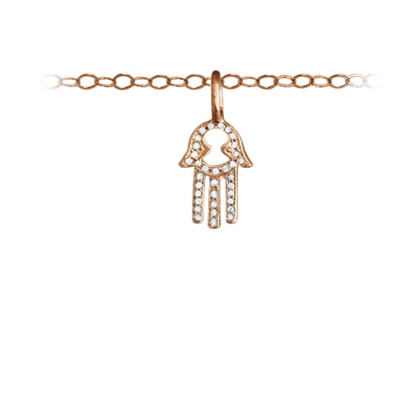 Pavé Hamsa Charm