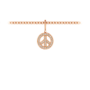 Pavé Peace Sign Charm