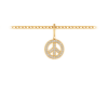 Pavé Peace Sign Charm