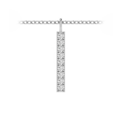 Diamond Pavé Vertical Bar Charm