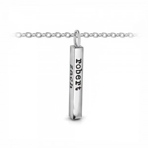 Four Sided Name Bar Charm