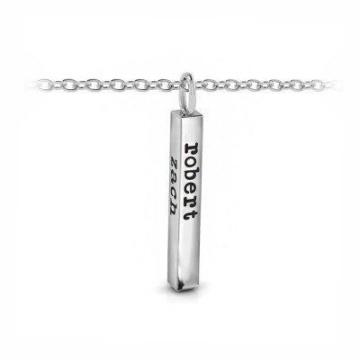 Four Sided Name Bar Charm