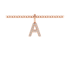 Pavé Letter Charm A