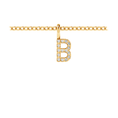 Diamond Pavé Letter Charm B