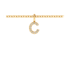 Pavé Letter Charm C