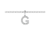 Diamond Pavé Letter Charm G