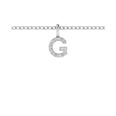 Diamond Pavé Letter Charm G