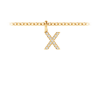 Pavé Letter Charm X