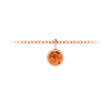 1 Ct Round Garnet Birthstone Bezel Charm Necklace