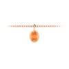 1 Ct Oval Citrine Birthstone Bezel Charm Necklace