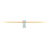 Prong Set Baguette Aquamarine Birthstone Bead Charm
