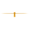 Prong Set Baguette Citrine Birthstone Bead Charm