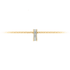 Prong Set Baguette Lab Diamond Birthstone Bead Charm