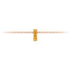 Prong Set Baguette Citrine Birthstone Bead Charm
