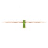 Prong Set Baguette Peridot Birthstone Bead Charm