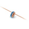 Prong Set Baguette Topaz Birthstone Bead Charm