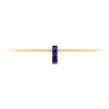 Prong Set Baguette Sapphire Birthstone Bead Charm