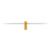 Prong Set Baguette Citrine Birthstone Bead Charm