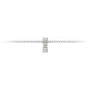 Prong Set Baguette Lab Diamond Birthstone Bead Charm