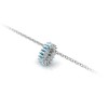 Prong Set Baguette Aquamarine Birthstone Bead Charm