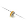 Prong Set Baguette Citrine Birthstone Bead Charm