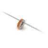Prong Set Baguette Garnet Birthstone Bead Charm