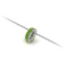 Prong Set Baguette Peridot Birthstone Bead Charm