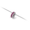 Prong Set Baguette Tourmaline Birthstone Bead Charm