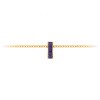 Prong Set Baguette Alexandrite Birthstone Bead Charm