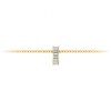 Prong Set Baguette CZ Birthstone Bead Charm