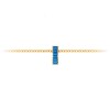 Prong Set Baguette Topaz Birthstone Bead Charm