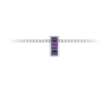 Channel Set Baguette Alexandrite Birthstone Bead Charm