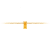 Channel Set Baguette Citrine Birthstone Bead Charm