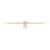 Channel Set Baguette Lab Diamond Birthstone Bead Charm