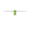 Channel Set Baguette Peridot Birthstone Bead Charm