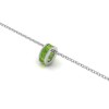 Channel Set Baguette Peridot Birthstone Bead Charm