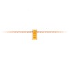 Channel Set Baguette Citrine Birthstone Bead Charm