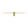 Channel Set Baguette Peridot Birthstone Bead Charm