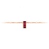 Channel Set Baguette Ruby Birthstone Bead Charm