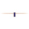 Channel Set Baguette Sapphire Birthstone Bead Charm