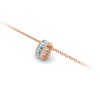 Channel Set Baguette Aquamarine Birthstone Bead Charm