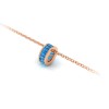Channel Set Baguette Topaz Birthstone Bead Charm