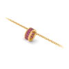 Channel Set Baguette Tourmaline Birthstone Bead Charm