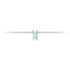 Channel Set Baguette Aquamarine Birthstone Bead Charm