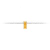 Channel Set Baguette Citrine Birthstone Bead Charm
