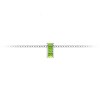 Channel Set Baguette Peridot Birthstone Bead Charm