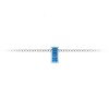 Channel Set Baguette Topaz Birthstone Bead Charm